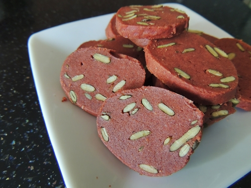 Red Yeast Rice Pumpkin Seed Cookies