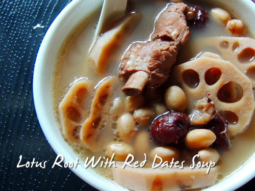 Lotus Root With Red Dates Soup